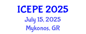International Conference on Electrical and Power Engineering (ICEPE) July 15, 2025 - Mykonos, Greece