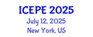 International Conference on Electrical and Power Engineering (ICEPE) July 12, 2025 - New York, United States