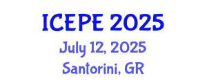 International Conference on Electrical and Power Engineering (ICEPE) July 12, 2025 - Santorini, Greece