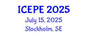 International Conference on Electrical and Power Engineering (ICEPE) July 15, 2025 - Stockholm, Sweden