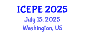 International Conference on Electrical and Power Engineering (ICEPE) July 15, 2025 - Washington, United States