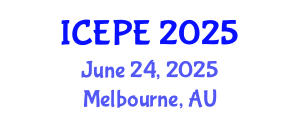 International Conference on Electrical and Power Engineering (ICEPE) June 24, 2025 - Melbourne, Australia