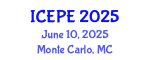 International Conference on Electrical and Power Engineering (ICEPE) June 10, 2025 - Monte Carlo, Monaco