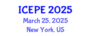 International Conference on Electrical and Power Engineering (ICEPE) March 25, 2025 - New York, United States