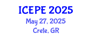 International Conference on Electrical and Power Engineering (ICEPE) May 27, 2025 - Crete, Greece