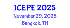 International Conference on Electrical and Power Engineering (ICEPE) November 29, 2025 - Bangkok, Thailand