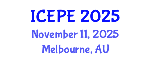 International Conference on Electrical and Power Engineering (ICEPE) November 11, 2025 - Melbourne, Australia