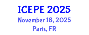 International Conference on Electrical and Power Engineering (ICEPE) November 18, 2025 - Paris, France