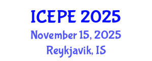 International Conference on Electrical and Power Engineering (ICEPE) November 15, 2025 - Reykjavik, Iceland