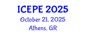 International Conference on Electrical and Power Engineering (ICEPE) October 21, 2025 - Athens, Greece
