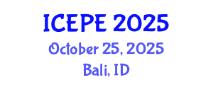 International Conference on Electrical and Power Engineering (ICEPE) October 25, 2025 - Bali, Indonesia