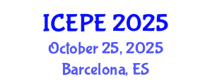 International Conference on Electrical and Power Engineering (ICEPE) October 25, 2025 - Barcelona, Spain