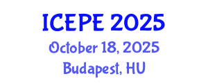 International Conference on Electrical and Power Engineering (ICEPE) October 18, 2025 - Budapest, Hungary