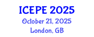 International Conference on Electrical and Power Engineering (ICEPE) October 21, 2025 - London, United Kingdom