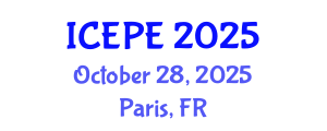 International Conference on Electrical and Power Engineering (ICEPE) October 28, 2025 - Paris, France