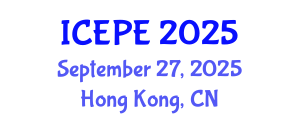 International Conference on Electrical and Power Engineering (ICEPE) September 27, 2025 - Hong Kong, China
