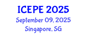 International Conference on Electrical and Power Engineering (ICEPE) September 09, 2025 - Singapore, Singapore