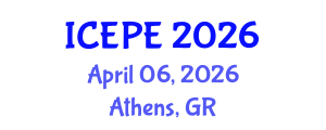 International Conference on Electrical and Power Engineering (ICEPE) April 06, 2026 - Athens, Greece International Conference on Electrical and Power Engineering (ICEPE) April 06, 2026 - Athens, Greece