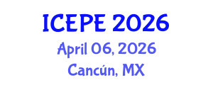 International Conference on Electrical and Power Engineering (ICEPE) April 06, 2026 - Cancún, Mexico International Conference on Electrical and Power Engineering (ICEPE) April 06, 2026 - Cancún, Mexico