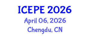 International Conference on Electrical and Power Engineering (ICEPE) April 06, 2026 - Chengdu, China International Conference on Electrical and Power Engineering (ICEPE) April 06, 2026 - Chengdu, China