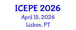 International Conference on Electrical and Power Engineering (ICEPE) April 15, 2026 - Lisbon, Portugal