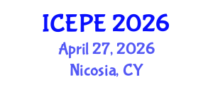 International Conference on Electrical and Power Engineering (ICEPE) April 27, 2026 - Nicosia, Cyprus International Conference on Electrical and Power Engineering (ICEPE) April 27, 2026 - Nicosia, Cyprus