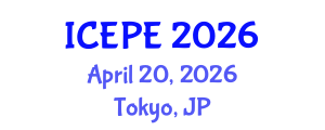 International Conference on Electrical and Power Engineering (ICEPE) April 20, 2026 - Tokyo, Japan International Conference on Electrical and Power Engineering (ICEPE) April 20, 2026 - Tokyo, Japan