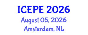 International Conference on Electrical and Power Engineering (ICEPE) August 05, 2026 - Amsterdam, Netherlands