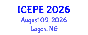 International Conference on Electrical and Power Engineering (ICEPE) August 09, 2026 - Lagos, Nigeria International Conference on Electrical and Power Engineering (ICEPE) August 09, 2026 - Lagos, Nigeria