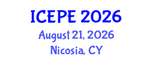 International Conference on Electrical and Power Engineering (ICEPE) August 21, 2026 - Nicosia, Cyprus International Conference on Electrical and Power Engineering (ICEPE) August 21, 2026 - Nicosia, Cyprus