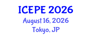 International Conference on Electrical and Power Engineering (ICEPE) August 16, 2026 - Tokyo, Japan