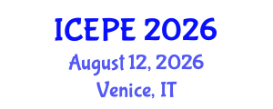 International Conference on Electrical and Power Engineering (ICEPE) August 12, 2026 - Venice, Italy