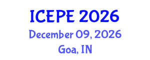 International Conference on Electrical and Power Engineering (ICEPE) December 09, 2026 - Goa, India International Conference on Electrical and Power Engineering (ICEPE) December 09, 2026 - Goa, India