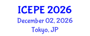 International Conference on Electrical and Power Engineering (ICEPE) December 02, 2026 - Tokyo, Japan International Conference on Electrical and Power Engineering (ICEPE) December 02, 2026 - Tokyo, Japan