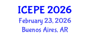 International Conference on Electrical and Power Engineering (ICEPE) February 23, 2026 - Buenos Aires, Argentina