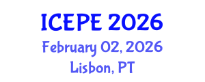 International Conference on Electrical and Power Engineering (ICEPE) February 02, 2026 - Lisbon, Portugal International Conference on Electrical and Power Engineering (ICEPE) February 02, 2026 - Lisbon, Portugal