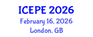 International Conference on Electrical and Power Engineering (ICEPE) February 16, 2026 - London, United Kingdom International Conference on Electrical and Power Engineering (ICEPE) February 16, 2026 - London, United Kingdom