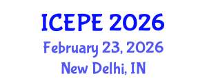 International Conference on Electrical and Power Engineering (ICEPE) February 23, 2026 - New Delhi, India International Conference on Electrical and Power Engineering (ICEPE) February 23, 2026 - New Delhi, India