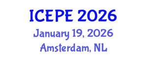 International Conference on Electrical and Power Engineering (ICEPE) January 19, 2026 - Amsterdam, Netherlands International Conference on Electrical and Power Engineering (ICEPE) January 19, 2026 - Amsterdam, Netherlands