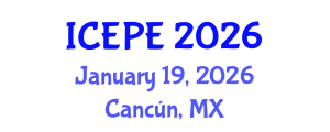 International Conference on Electrical and Power Engineering (ICEPE) January 19, 2026 - Cancún, Mexico International Conference on Electrical and Power Engineering (ICEPE) January 19, 2026 - Cancún, Mexico