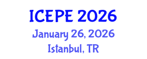 International Conference on Electrical and Power Engineering (ICEPE) January 26, 2026 - Istanbul, Turkey International Conference on Electrical and Power Engineering (ICEPE) January 26, 2026 - Istanbul, Turkey