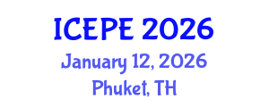 International Conference on Electrical and Power Engineering (ICEPE) January 12, 2026 - Phuket, Thailand