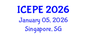 International Conference on Electrical and Power Engineering (ICEPE) January 05, 2026 - Singapore, Singapore International Conference on Electrical and Power Engineering (ICEPE) January 05, 2026 - Singapore, Singapore