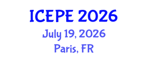 International Conference on Electrical and Power Engineering (ICEPE) July 19, 2026 - Paris, France