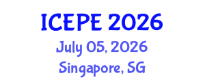 International Conference on Electrical and Power Engineering (ICEPE) July 05, 2026 - Singapore, Singapore International Conference on Electrical and Power Engineering (ICEPE) July 05, 2026 - Singapore, Singapore