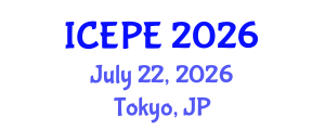 International Conference on Electrical and Power Engineering (ICEPE) July 22, 2026 - Tokyo, Japan