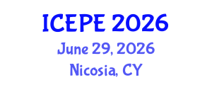 International Conference on Electrical and Power Engineering (ICEPE) June 29, 2026 - Nicosia, Cyprus International Conference on Electrical and Power Engineering (ICEPE) June 29, 2026 - Nicosia, Cyprus