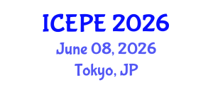 International Conference on Electrical and Power Engineering (ICEPE) June 08, 2026 - Tokyo, Japan International Conference on Electrical and Power Engineering (ICEPE) June 08, 2026 - Tokyo, Japan