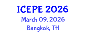 International Conference on Electrical and Power Engineering (ICEPE) March 09, 2026 - Bangkok, Thailand International Conference on Electrical and Power Engineering (ICEPE) March 09, 2026 - Bangkok, Thailand