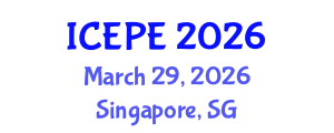 International Conference on Electrical and Power Engineering (ICEPE) March 29, 2026 - Singapore, Singapore